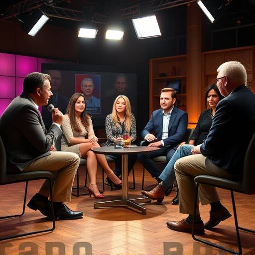 Invitados en un programa de entrevistas